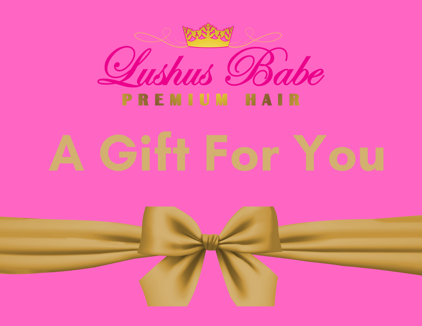 Lushus Babe Hair Gift Card-2Pnk